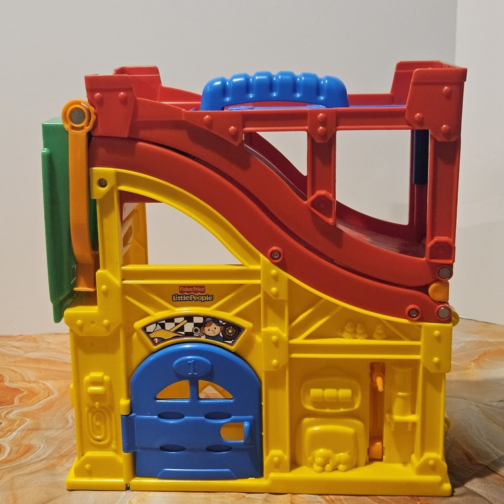 Fisher Price Little People Wheelies Fold & Go Race Track Ramp Playset No Cars